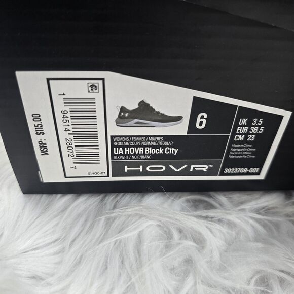 Under Armour UA HOVR Block City 3.0 Womens Size 6 Volleyball Shoes Sneakers - Picture 6 of 6